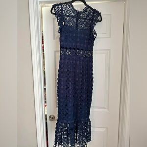 Petal and pup gorgeous navy midi dress